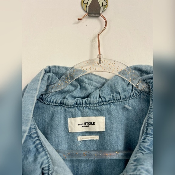 ISABEL MARANT Women’s 'Marvin' Denim Jumpsuit Light Blue $645 Size 6 - Picture 3 of 6